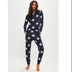 Missguided star print lounge set